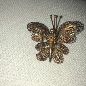 Topazio butterfly brooch.